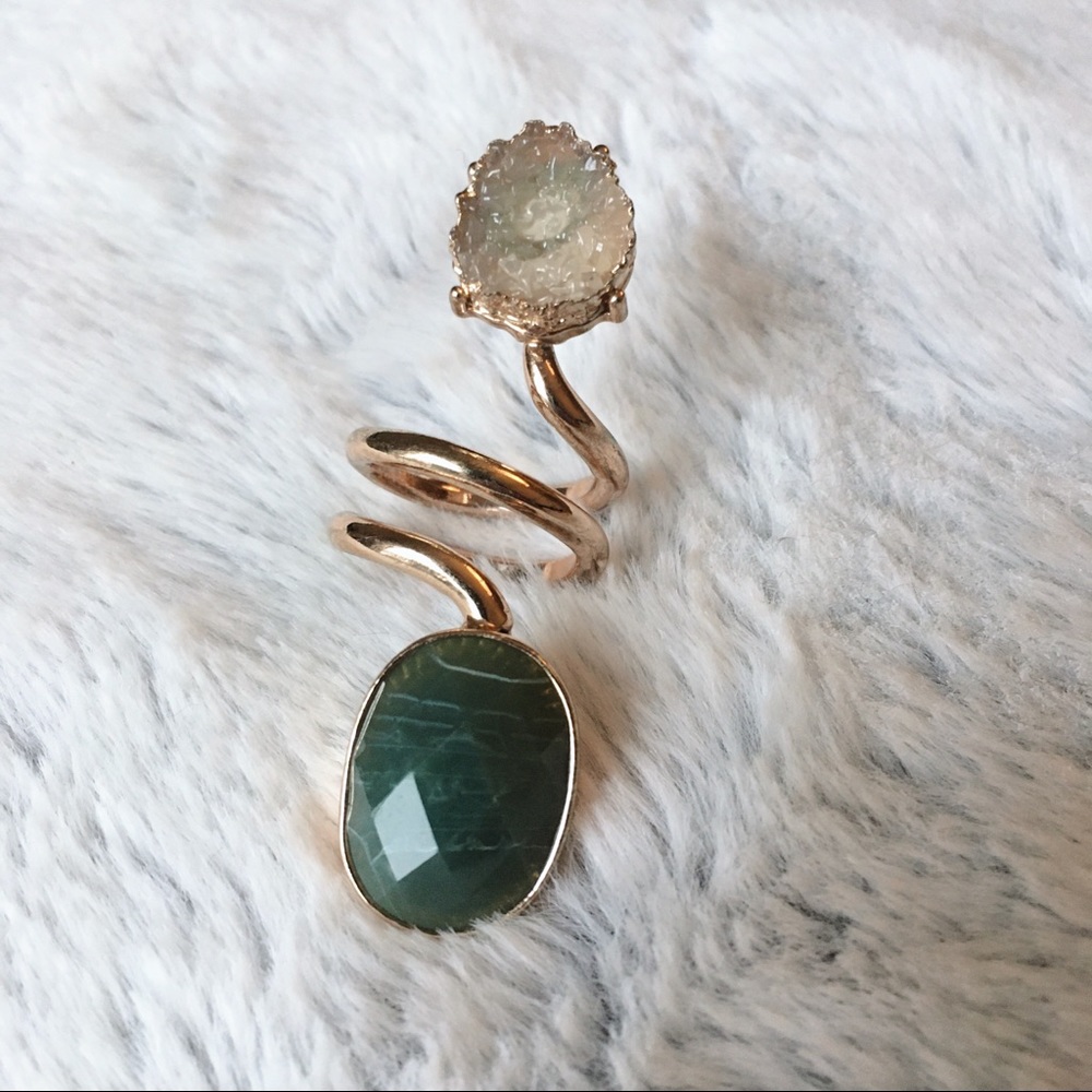Artistic Ring Size 7 with Stones from H&M
